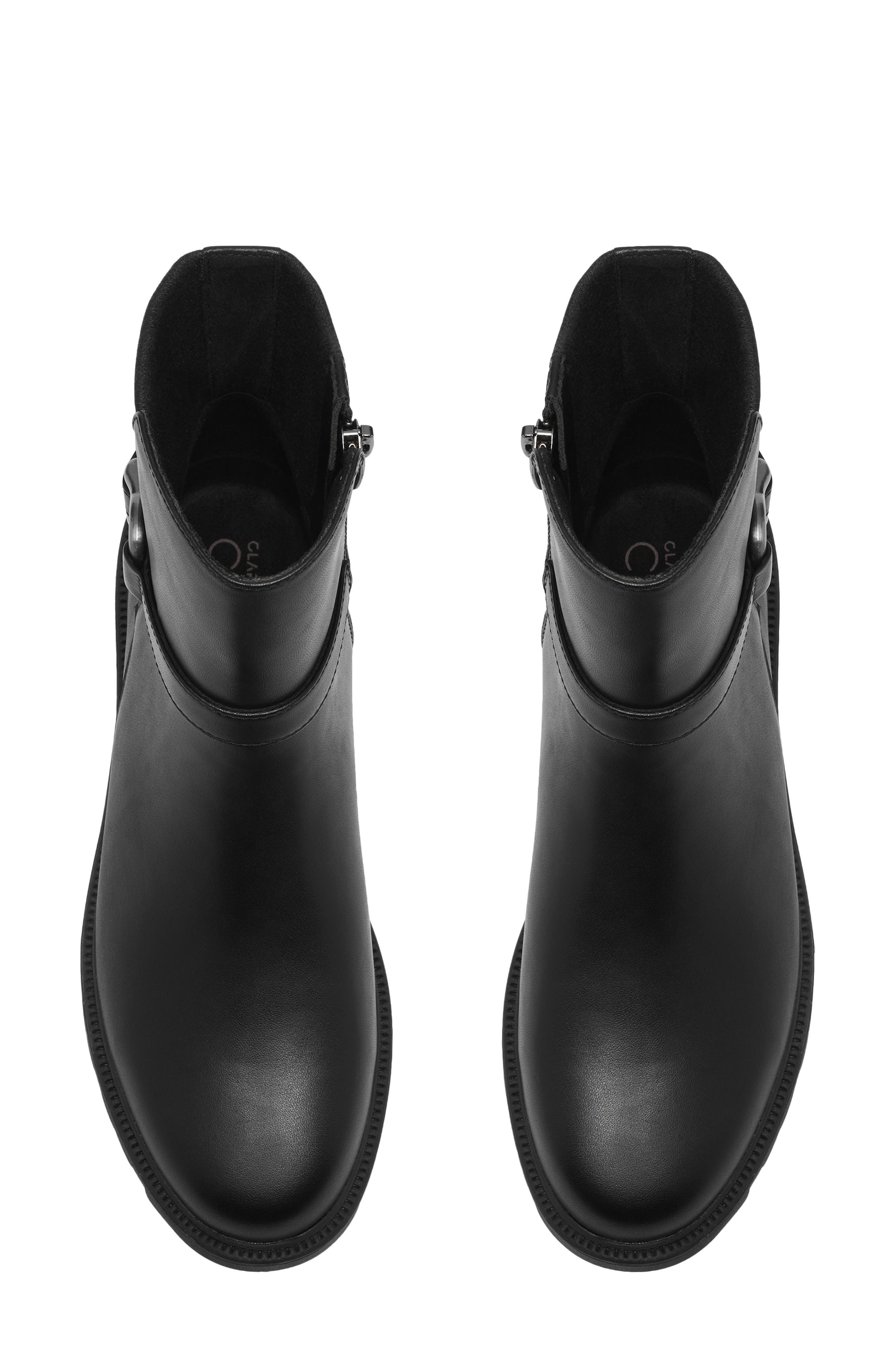 Code L Bay Leather Bootie, Alternate, color, BLACK LEATHER