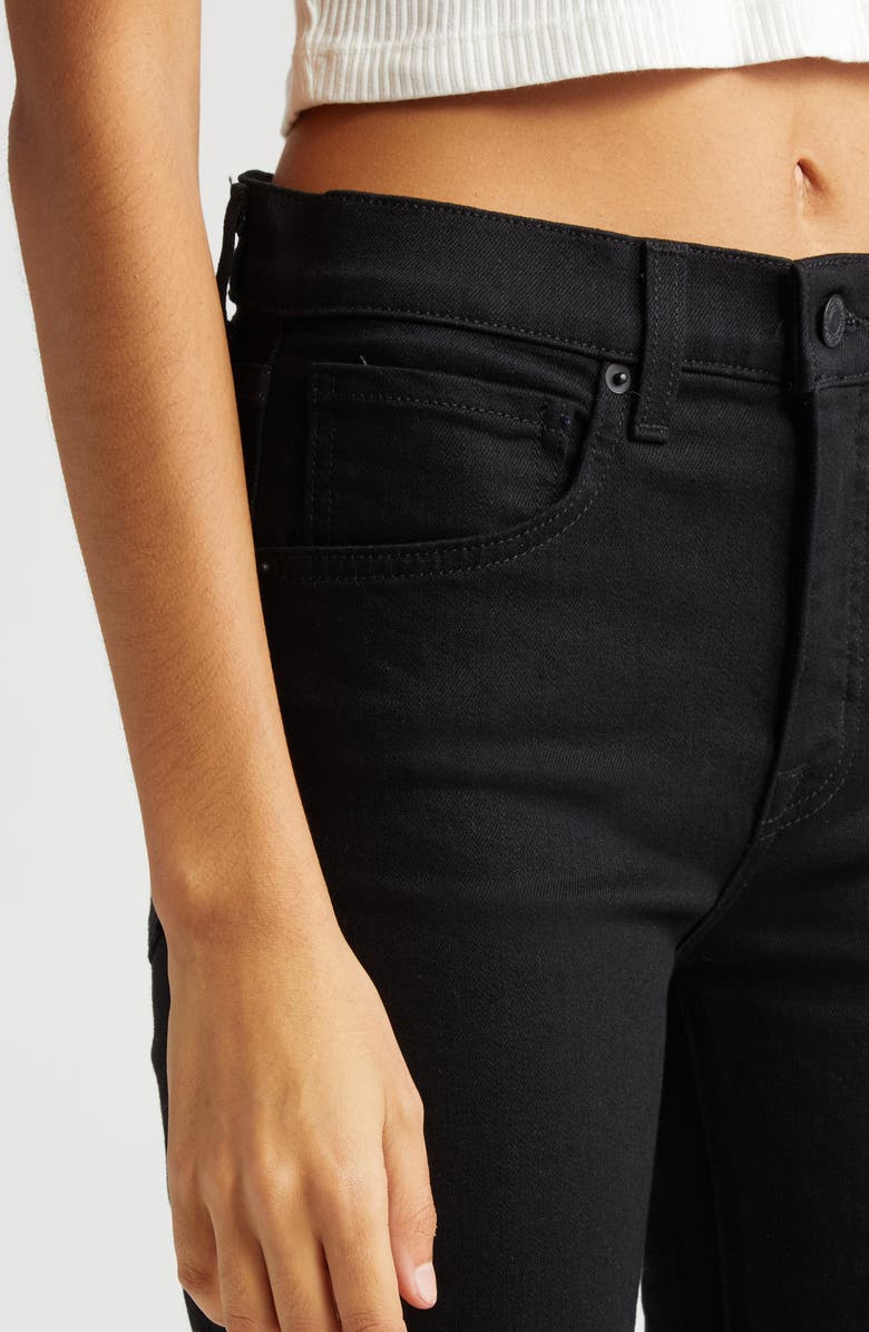 Nili Lotan Celia High Waist Bootcut Jeans, Alternate, color, Distressed Black