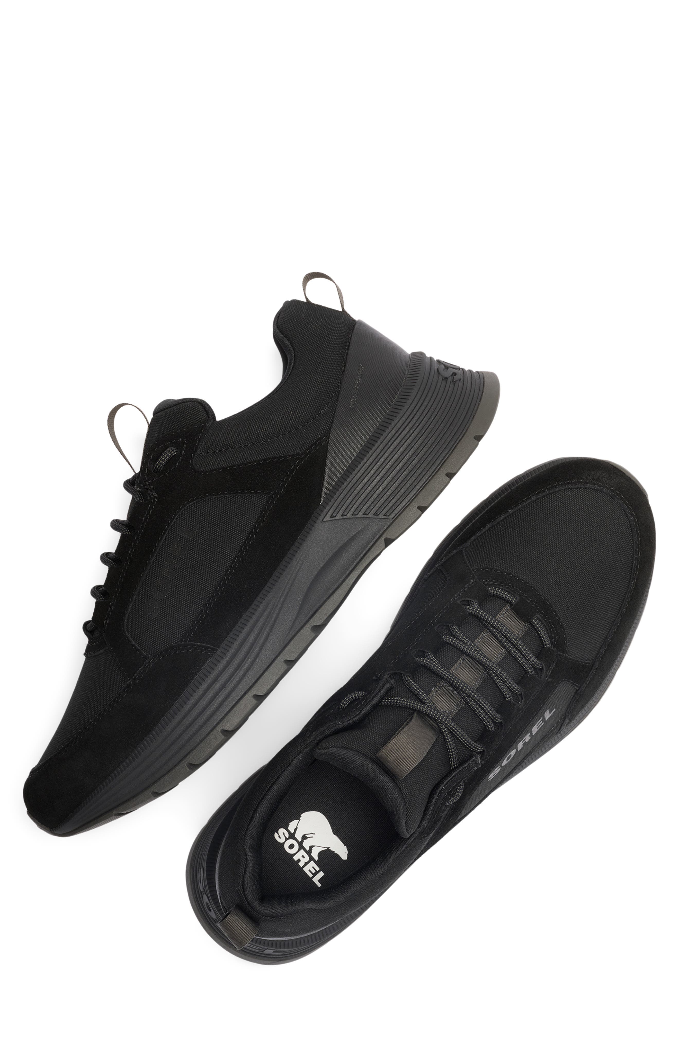 Outing SE Waterproof Sneaker, Alternate, color, BLACK/ BLACK