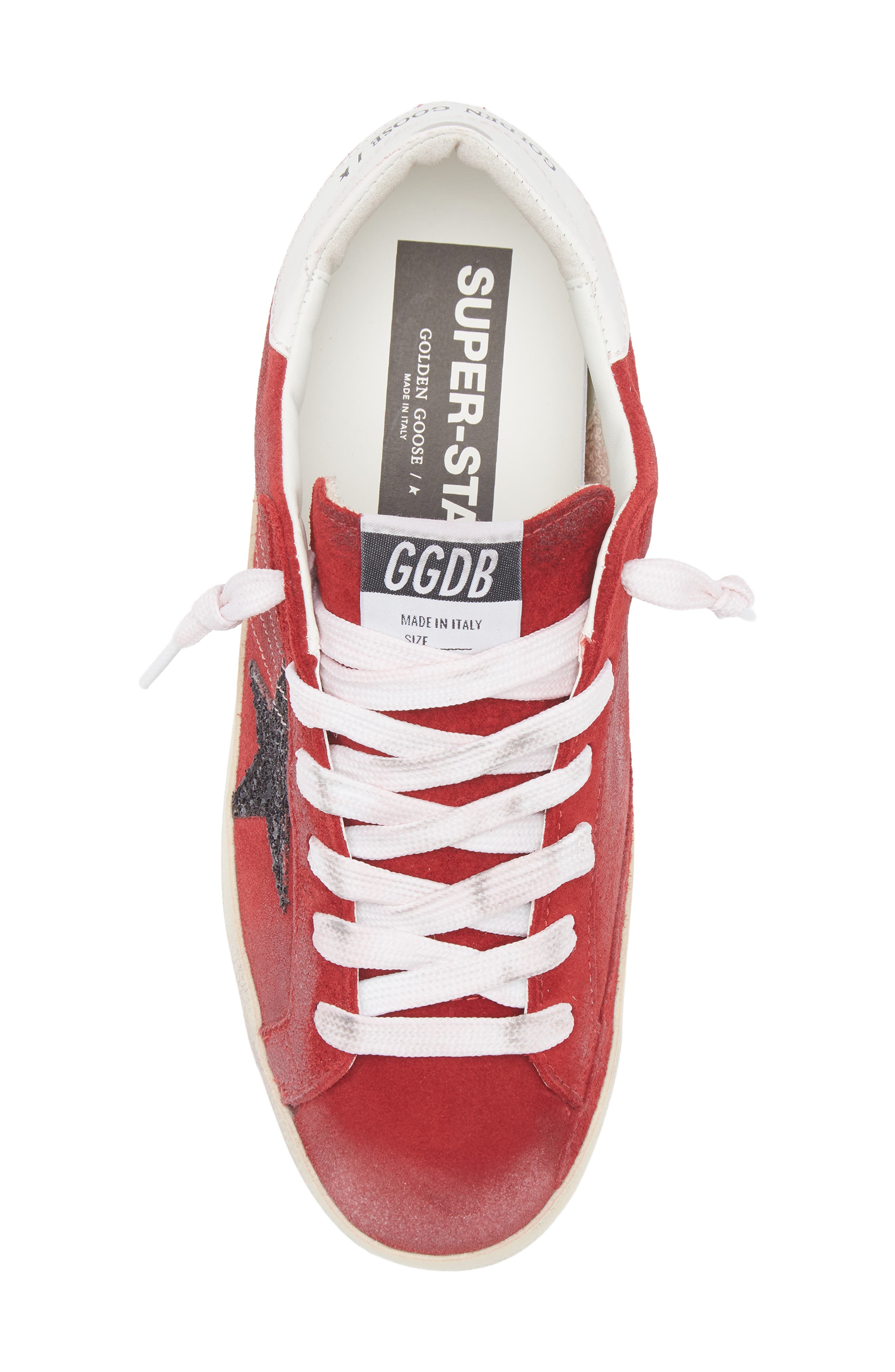 Golden Goose Super-Star Low Top Sneaker, Alternate, color, Red/ Black/ White