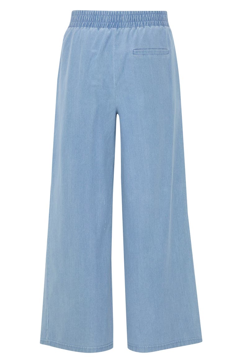 Ihkate Wide Leg Crop Denim Pants, Alternate, color, DENIM LIGHT BLUE