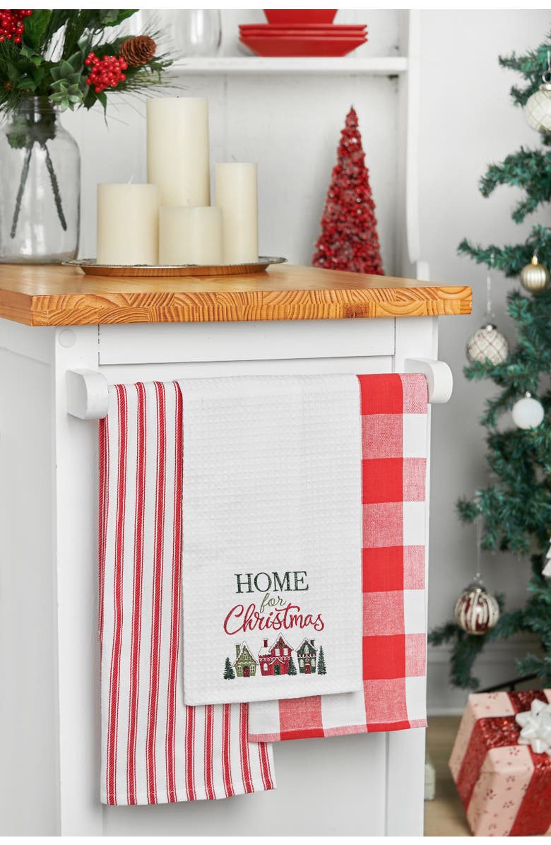 C&F Home Home For Christmas Village Towel, Alternate, color, Green