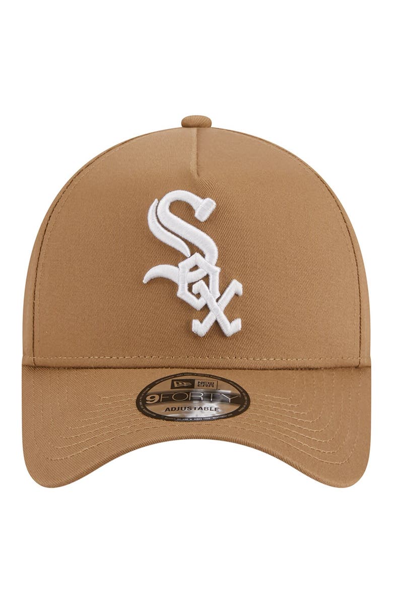 New Era Men's New Era Khaki Chicago White Sox A-Frame 9FORTY Adjustable Hat, Alternate, color,