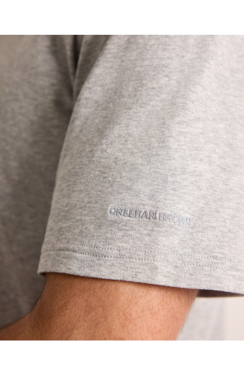 Orlebar Brown Ob Standard Easy Fit Interlock Cotton Jersey T-Shirt, Alternate, color, Grey Melange