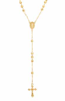 SAVVY CIE JEWELS Faceted Rosary Y-Necklace