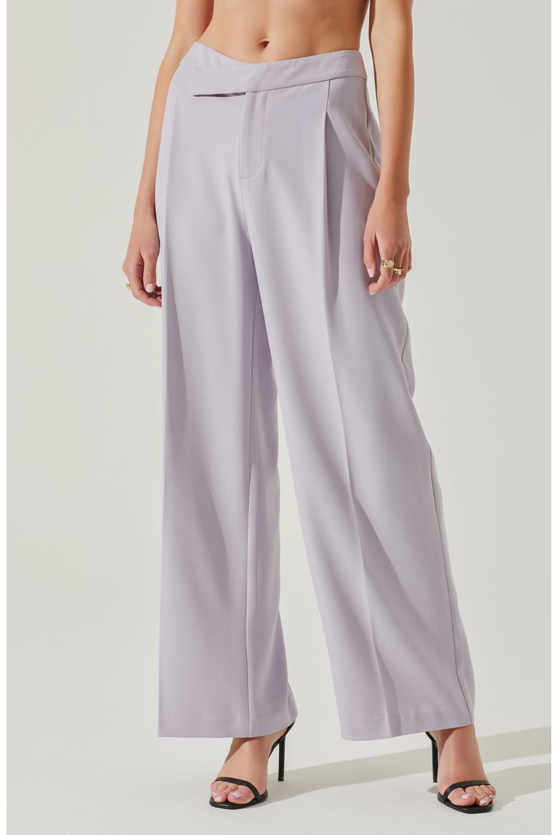 Rubina Pleated Wide Leg Pants, Main, color, LAVENDER