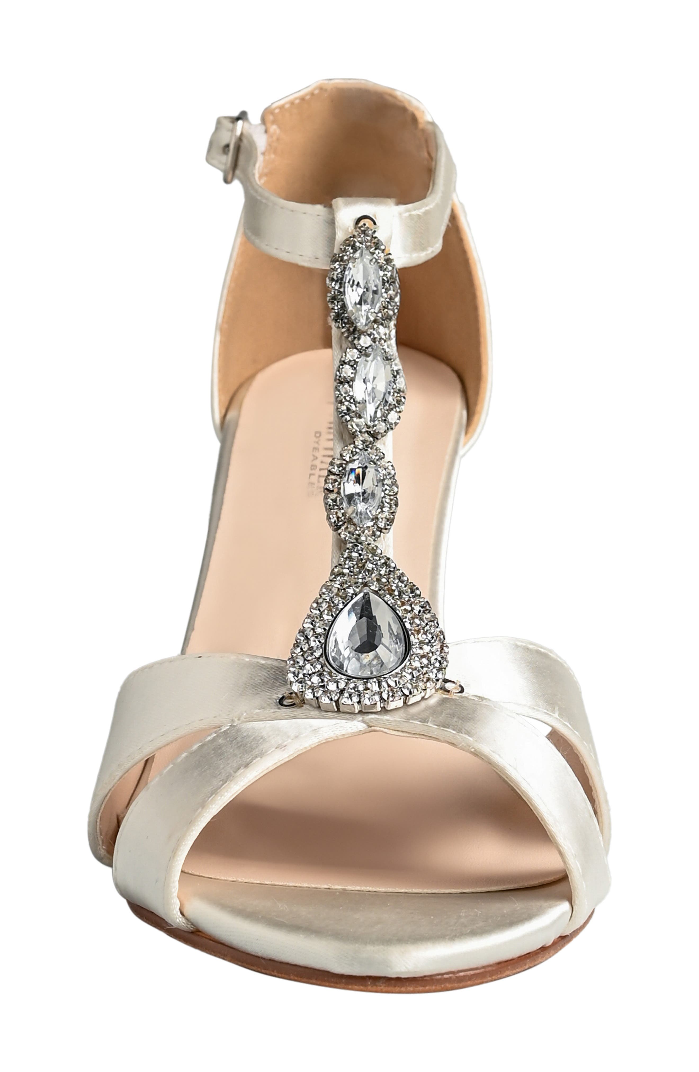 Codi T-Strap Wedge Sandal, Alternate, color, WHITE