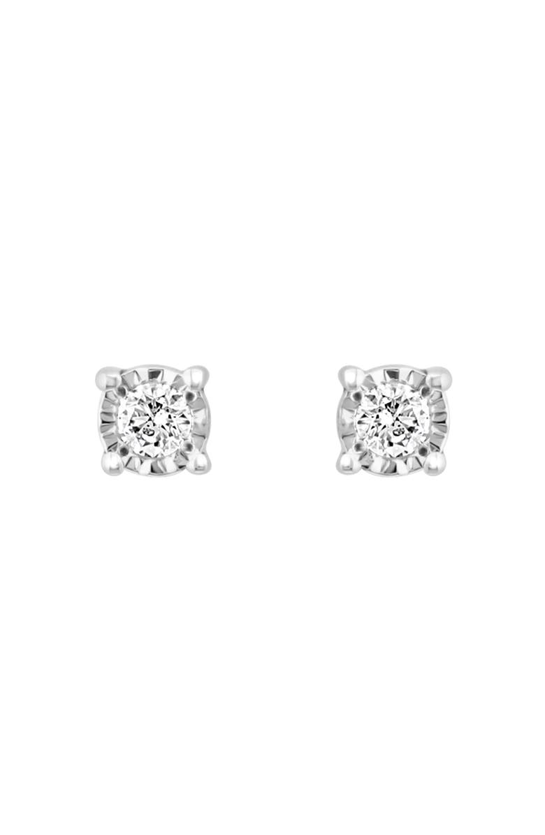 EFFY Sterling Silver Round Lab Created Diamond Stud Earrings - 0.10ct., Main, color,