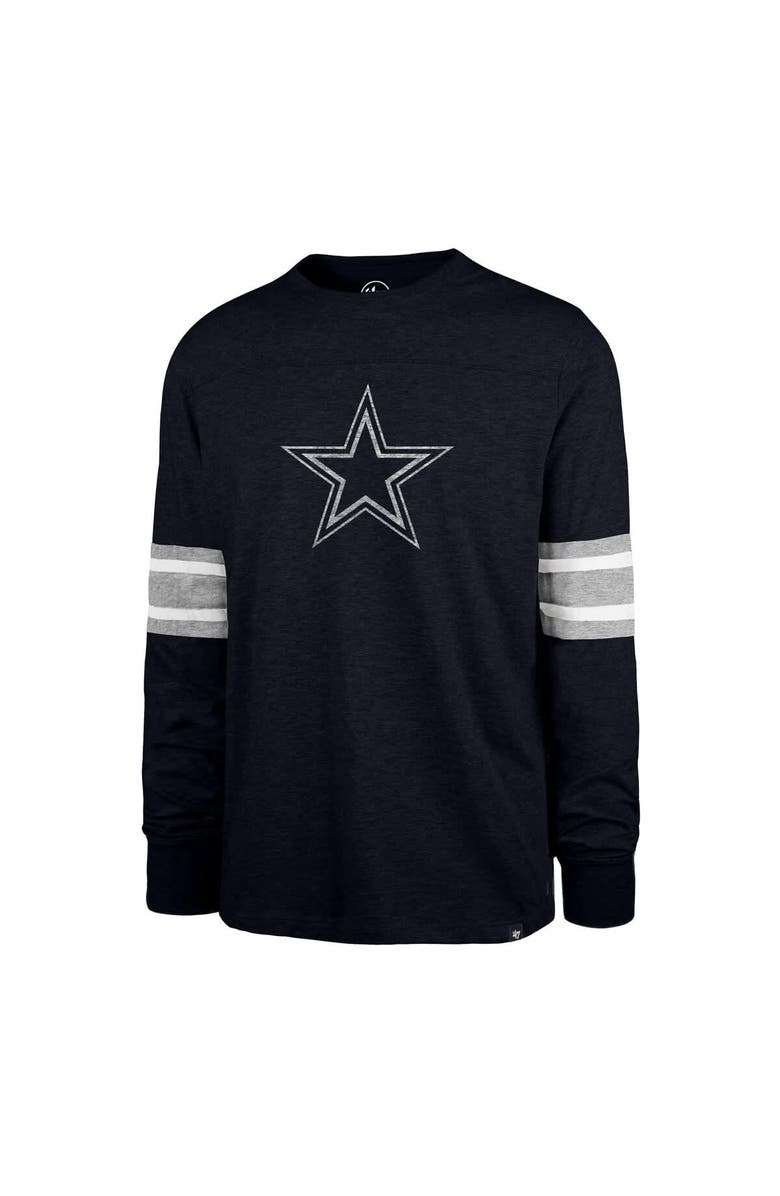 '47 Men's '47 Navy Dallas Cowboys Premier Brex Long Sleeve T-Shirt, Alternate, color, Navy