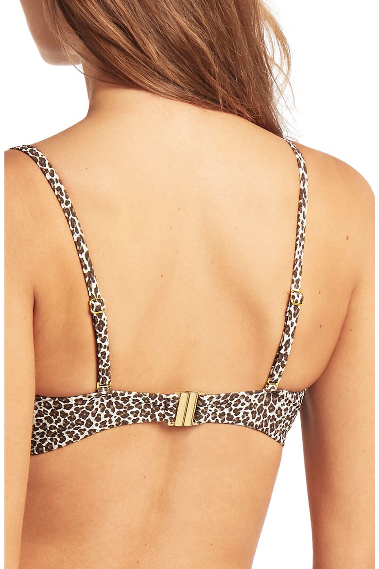 French Ring Hardware D-Cup Bikini Top, Alternate, color, ESPRESSO