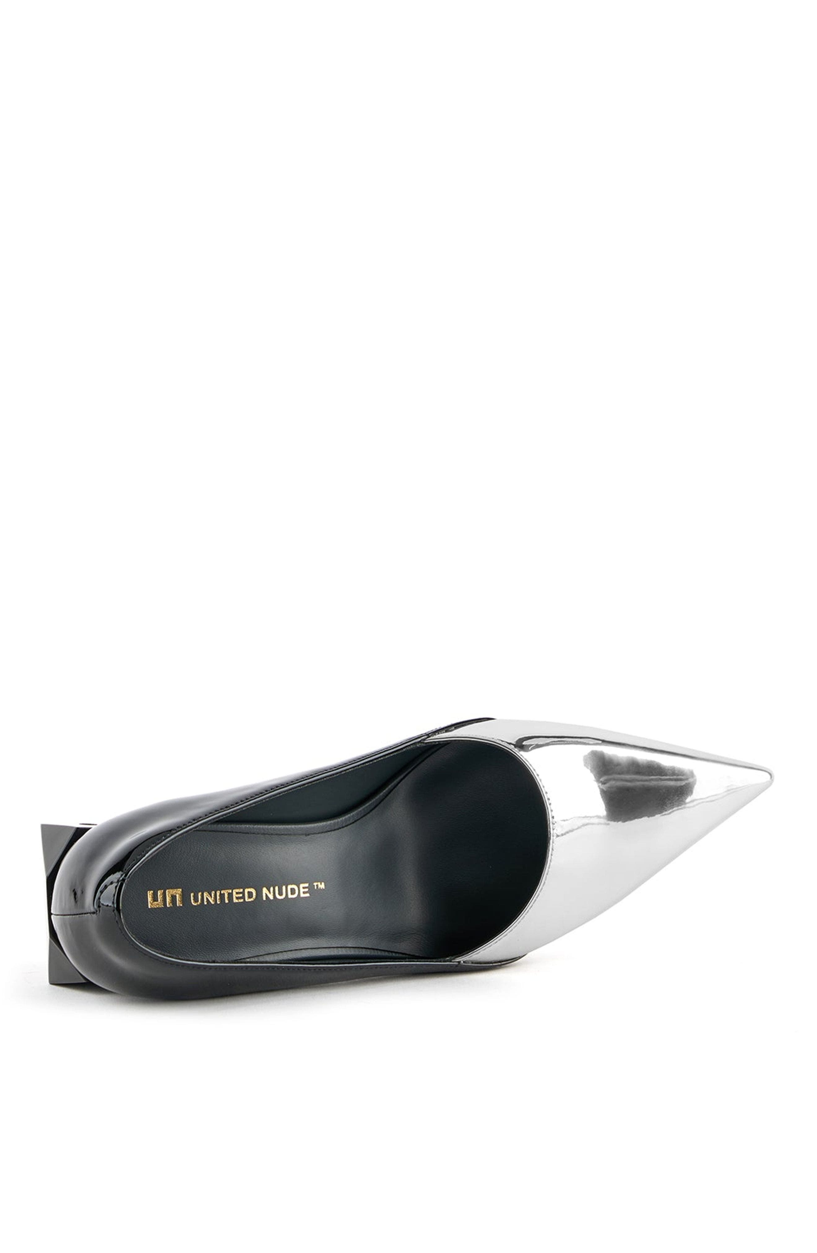 United Nude Ricky Pump Mid, Alternate, color, Silver + Black