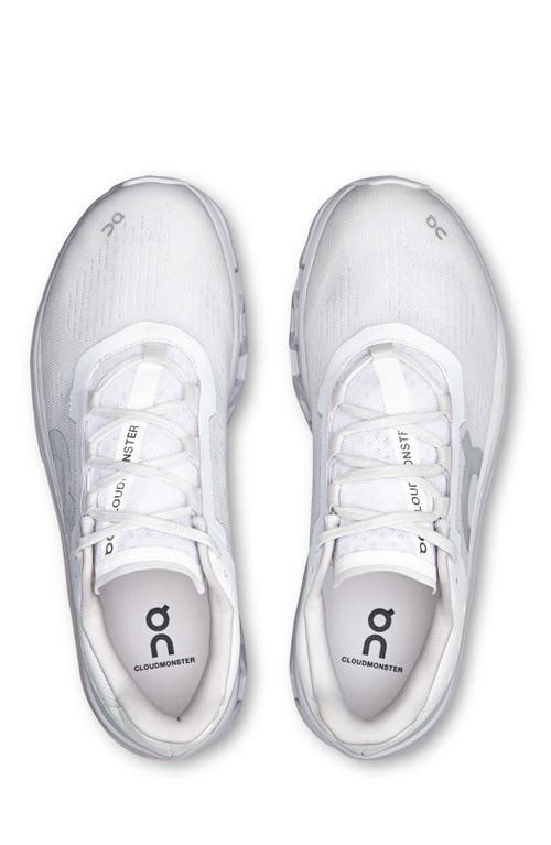On Cloudmster Running Shoe In White