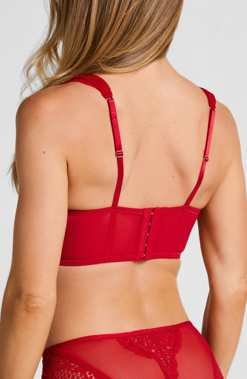 Hunkemoller Hunkemöller Whitney Padded Underwire Bustier In Red