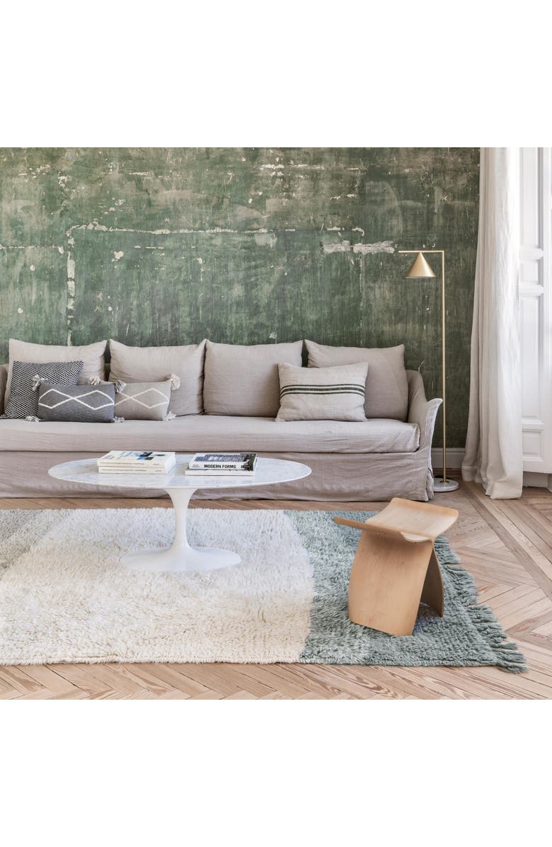 Lorena Canals Woolable Rug Into the Blue, Alternate, color, Smoke Blue