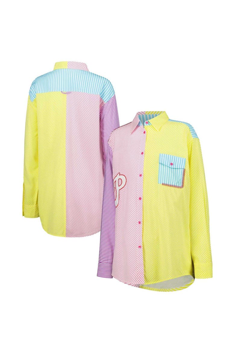 Women's Terez Philadelphia Phillies Button-Up Shirt, Main, color, Red