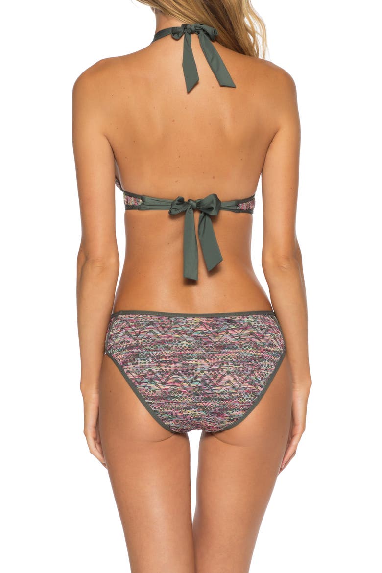 Reveal Halter Bikini Top, Alternate, color, BASIL