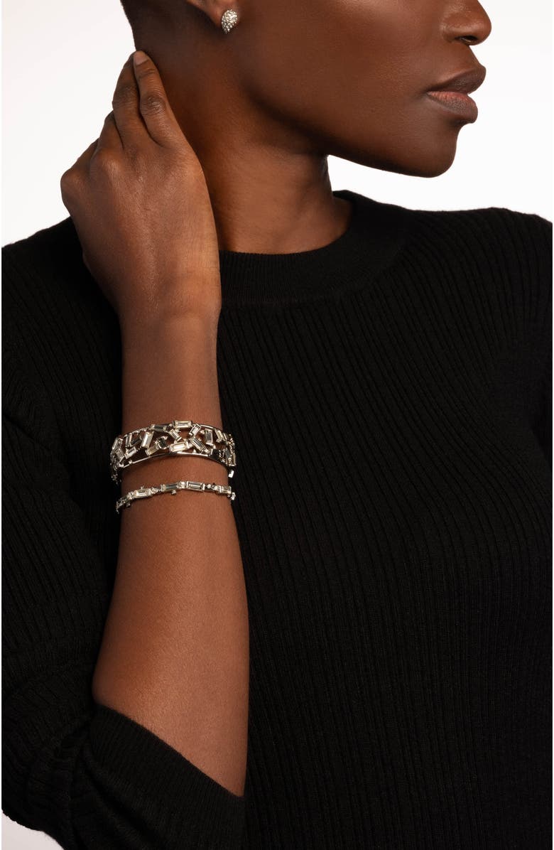 Alexis Bittar Winter Paisley Scattered Crystal Cuff, Alternate, color, 