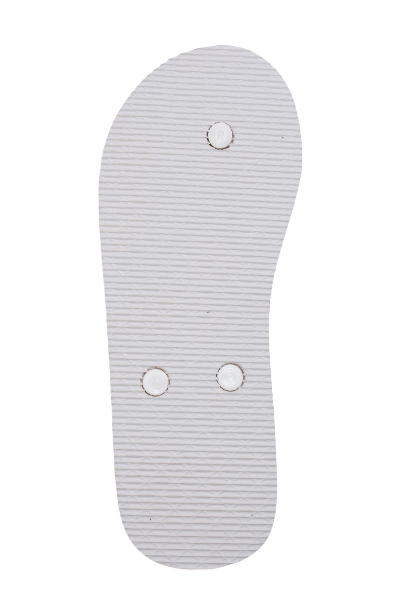 Rhinestone Flip Flop, Alternate, color, WHITE