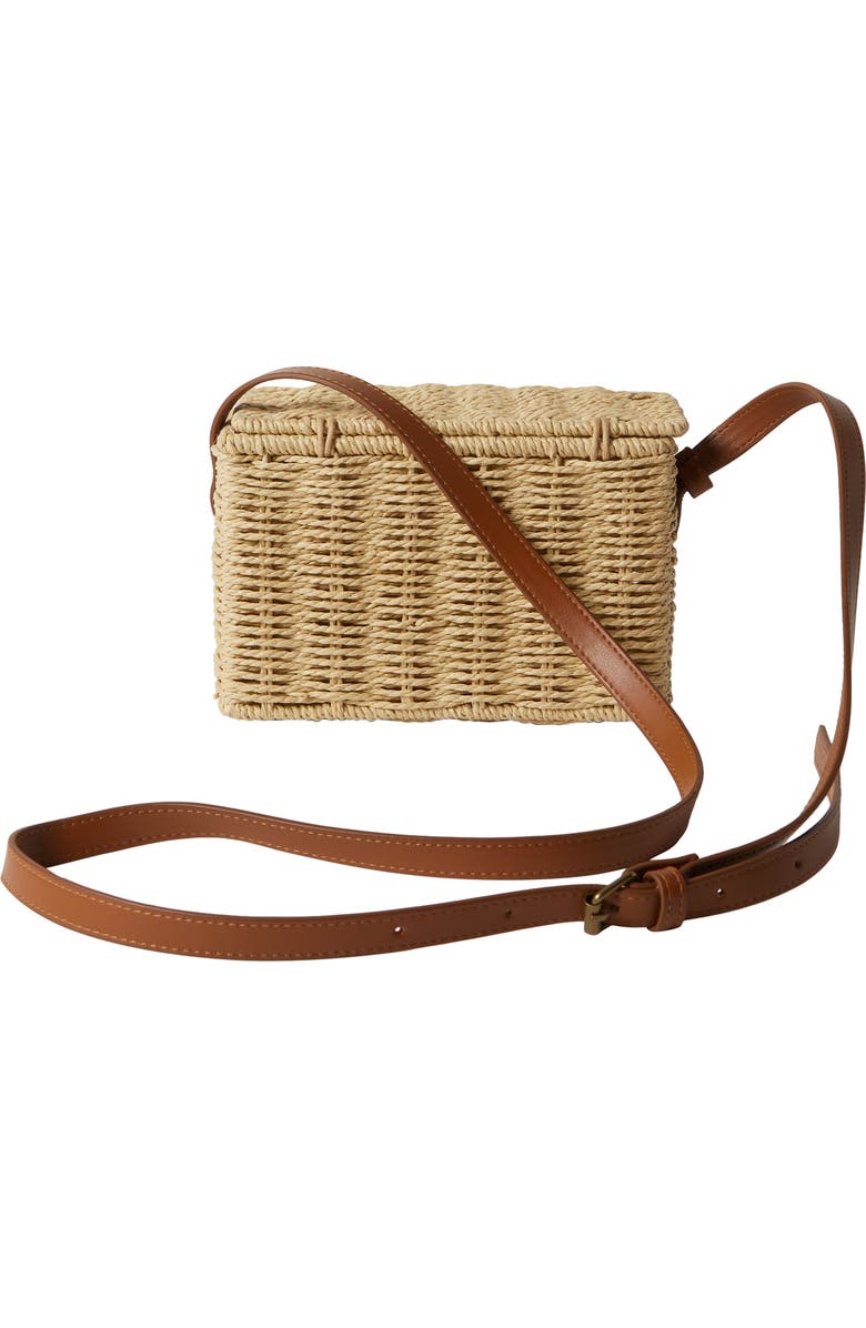 Billabong Festival Straw Crossbody Bag, Alternate, color,
