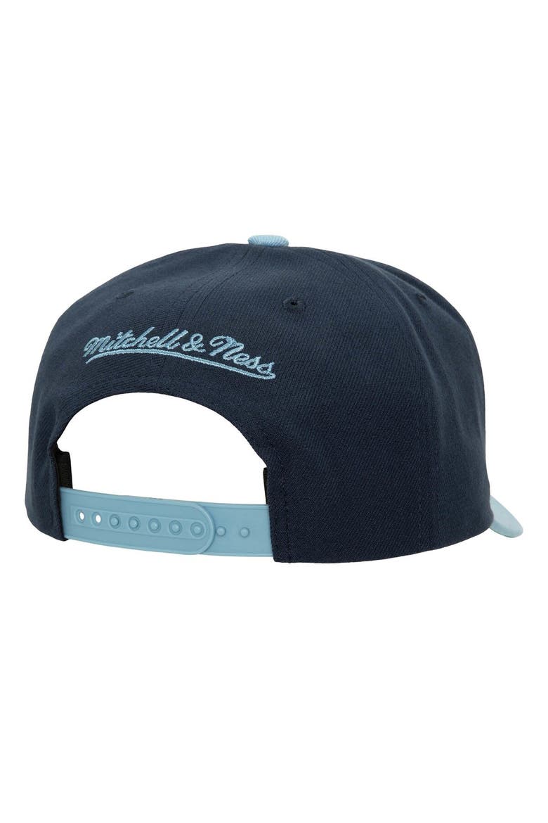 Men's Mitchell & Ness Navy/Light Blue Memphis Grizzlies Soul XL Logo Pro Crown Snapback Hat, Alternate, color, Navy