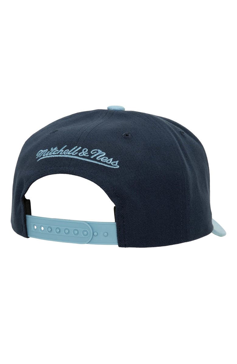 Mitchell & Ness Men's Mitchell & Ness Navy/Light Blue Memphis Grizzlies Soul XL Logo Pro Crown Snapback Hat, Alternate, color,