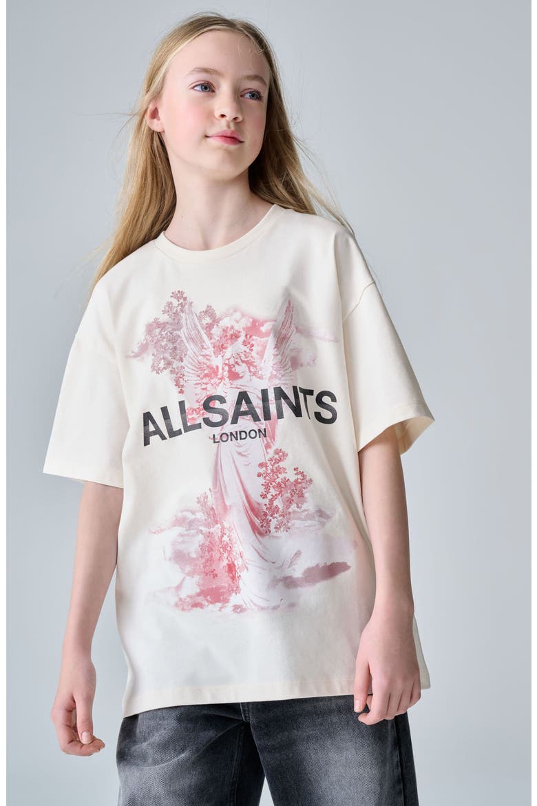 Kids' Heart Cotton Graphic T-Shirt, Alternate, color, WHITE