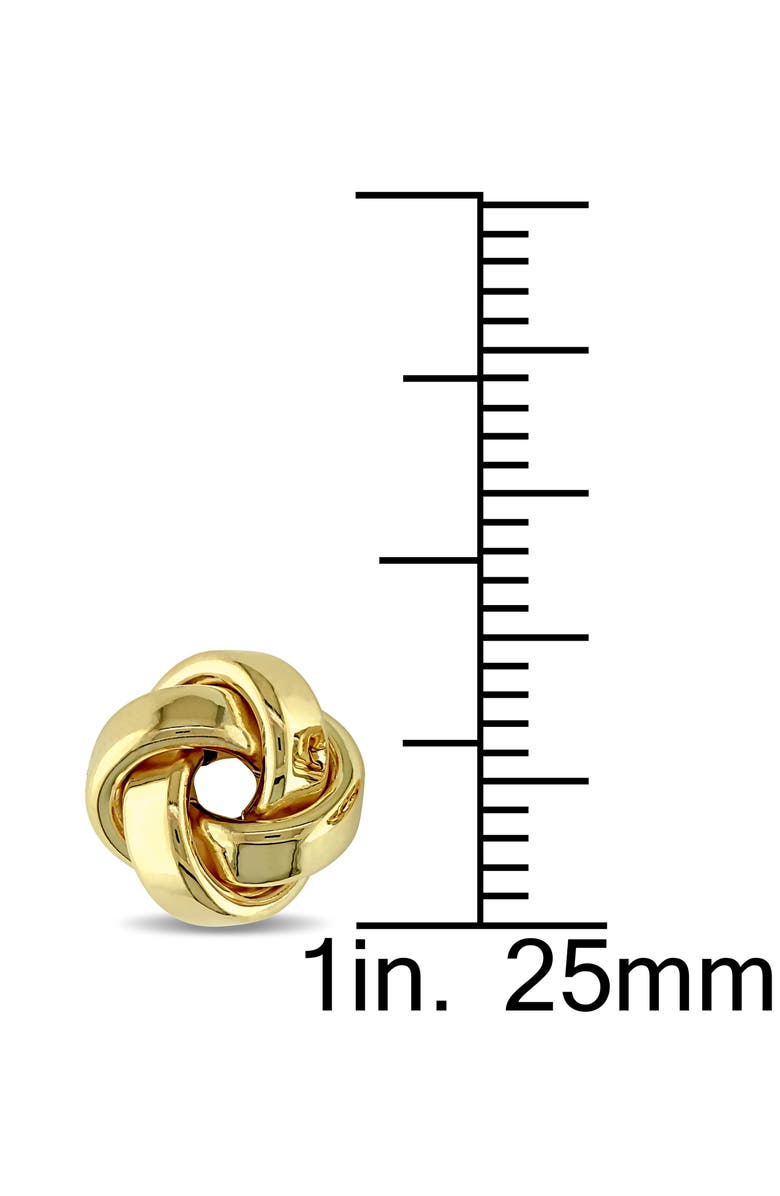 DELMAR Love Knot Stud Earrings, Alternate, color, Gold