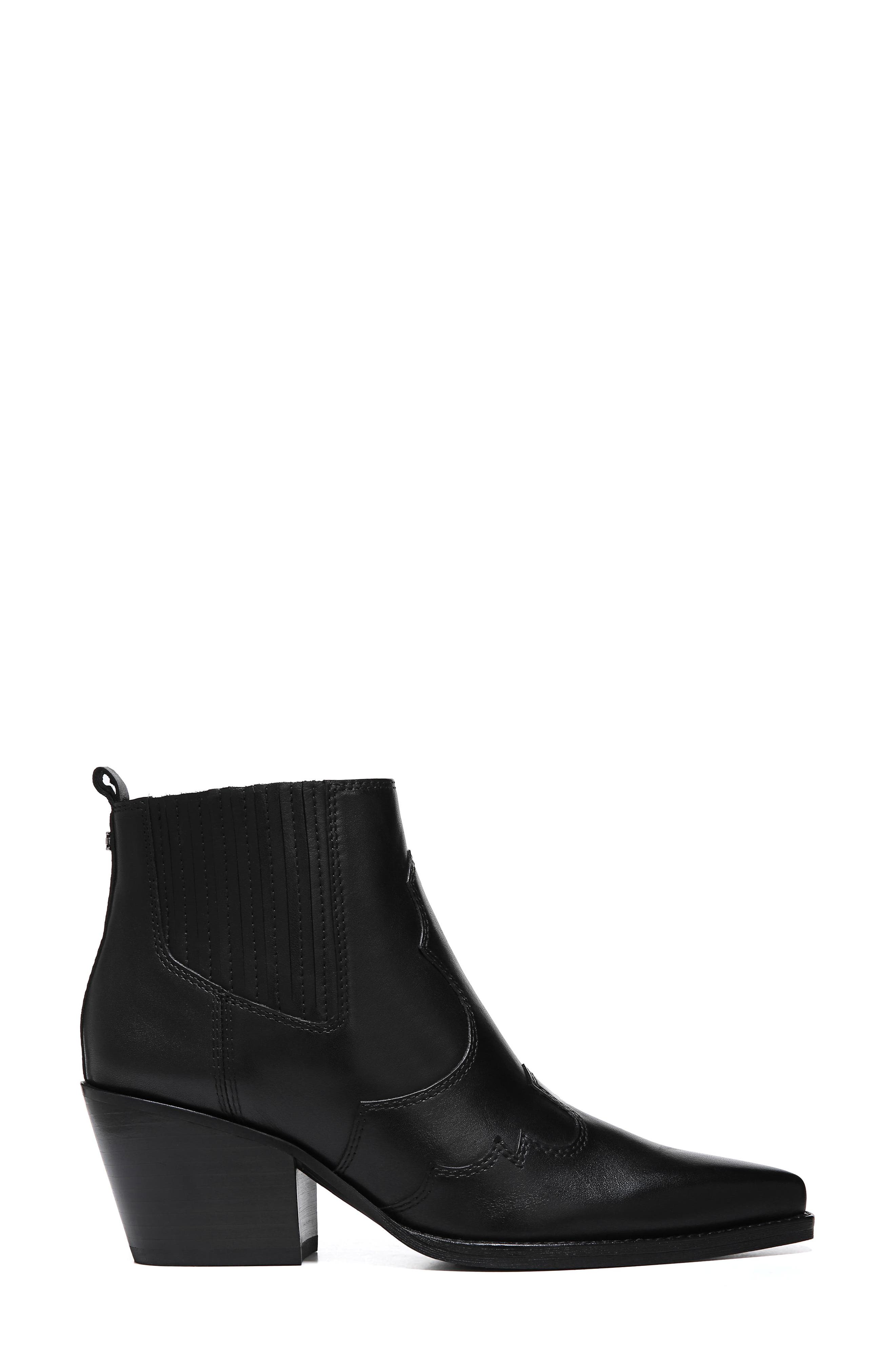 Winona Bootie, Alternate, color, BLACK LEATHER