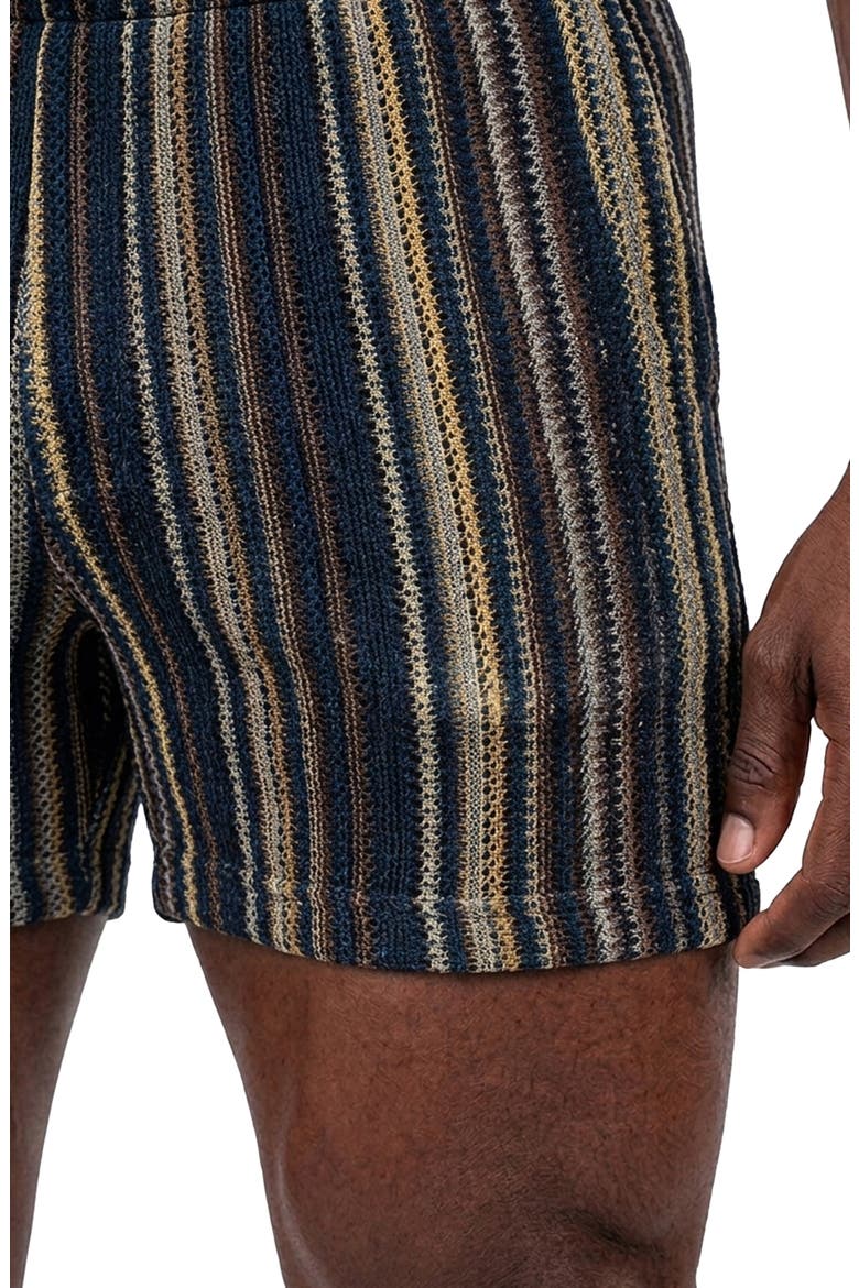 Knit Drawstring Shorts, Alternate, color, BROWN