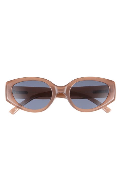 Fevered 53mm Polarized Oval Sunglasses