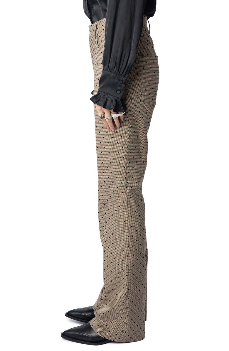 Zadig & Voltaire Pistol Check Dots Pants, Alternate, color, 