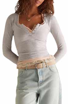 Free People Wide Awake Jersey Henley