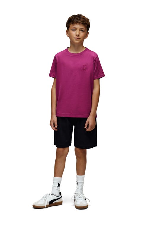 Psycho Bunny Kids' James Pima Cotton T-shirt In Pink