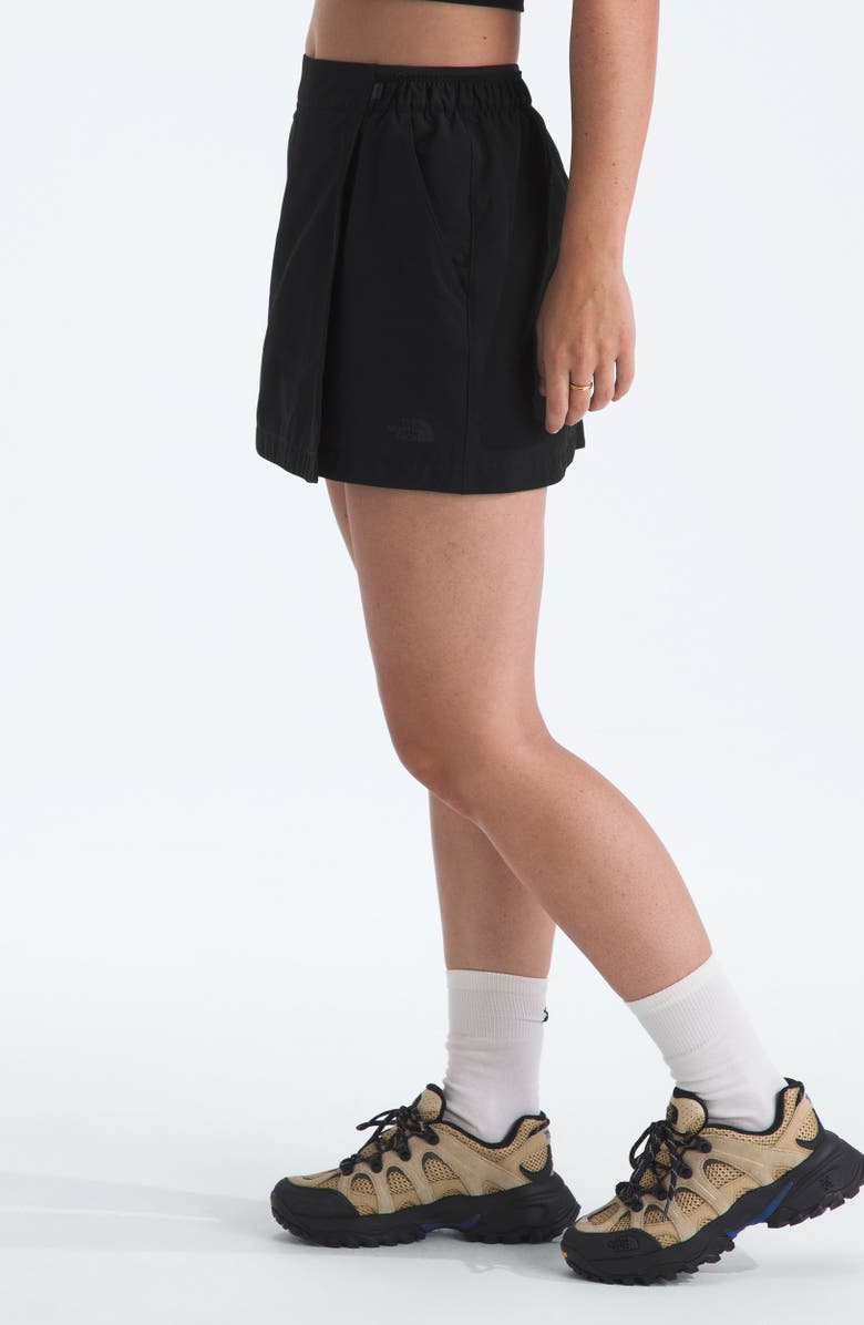 The North Face Basin Pull-On Skort, Alternate, color, Black