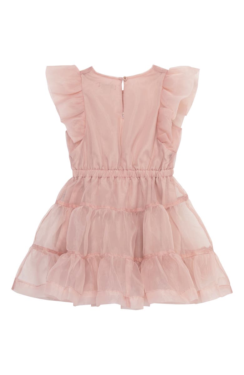 Habitual Kids Kids' Flutter Sleeve Tiered Organza Party Dress, Alternate, color, 