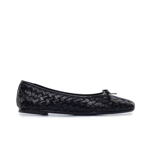 Shop Bernardo Footwear Gwynn Woven Ballet Flat In Black