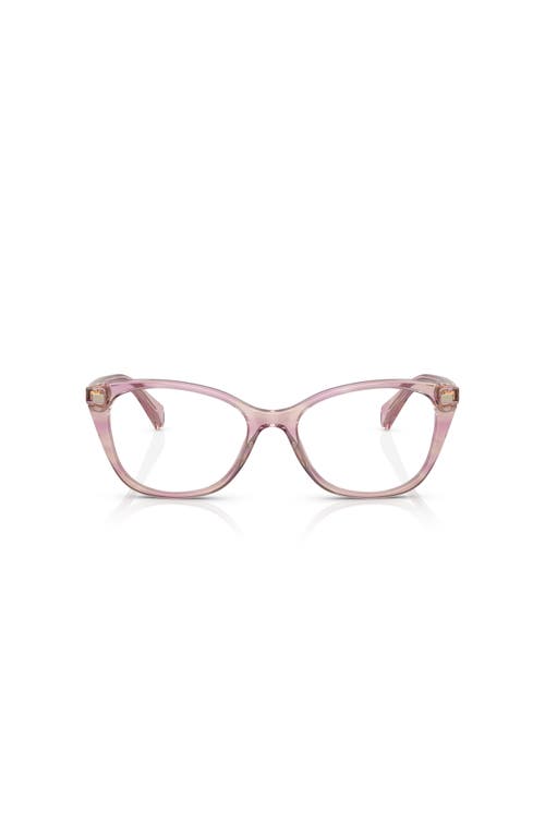 Ralph 53mm Rectangle Optical Glasses In Pink