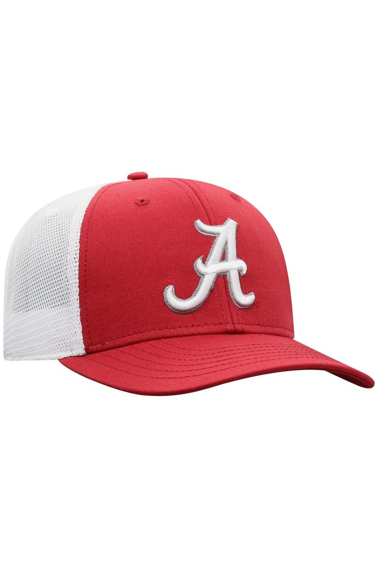 Men's Top of the World Crimson/White Alabama Crimson Tide Trucker Snapback Hat, Alternate, color, Crimson