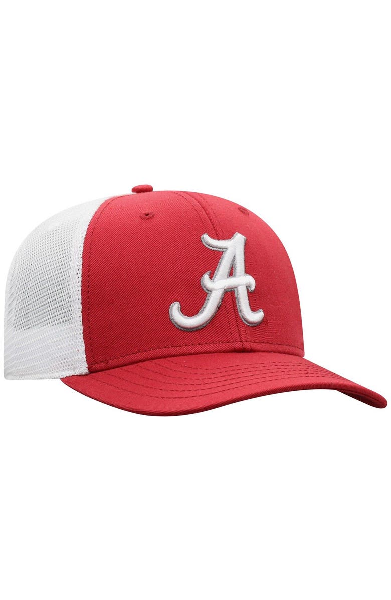 TOP OF THE WORLD Men's Top of the World Crimson/White Alabama Crimson Tide Trucker Snapback Hat, Alternate, color, 