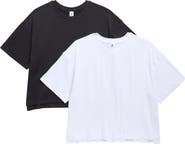 90 DEGREE BY REFLEX Echo 2-Pack Supersoft High-Low Boxy T-Shirts