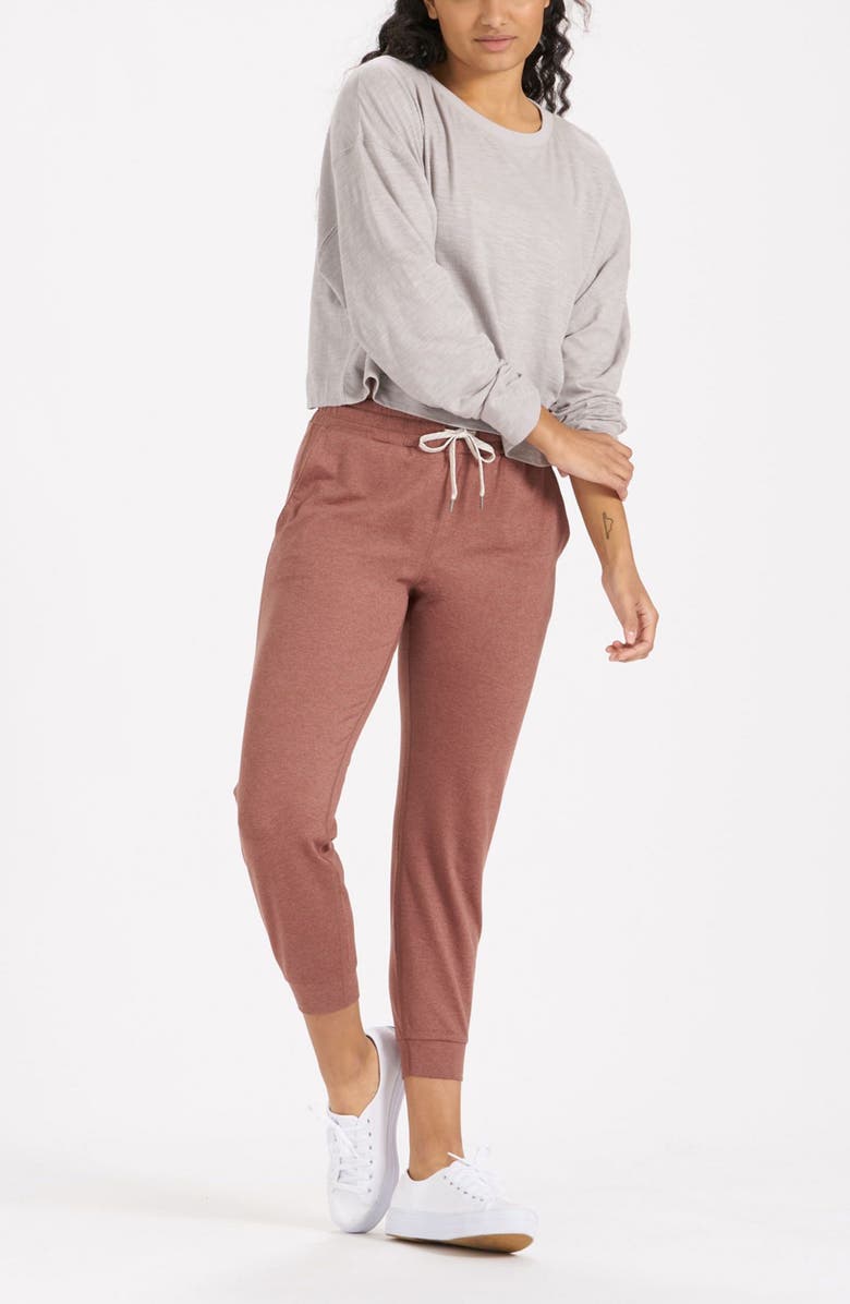 Vuori Sundown Slub Long Sleeve Crop T-Shirt, Alternate, color,