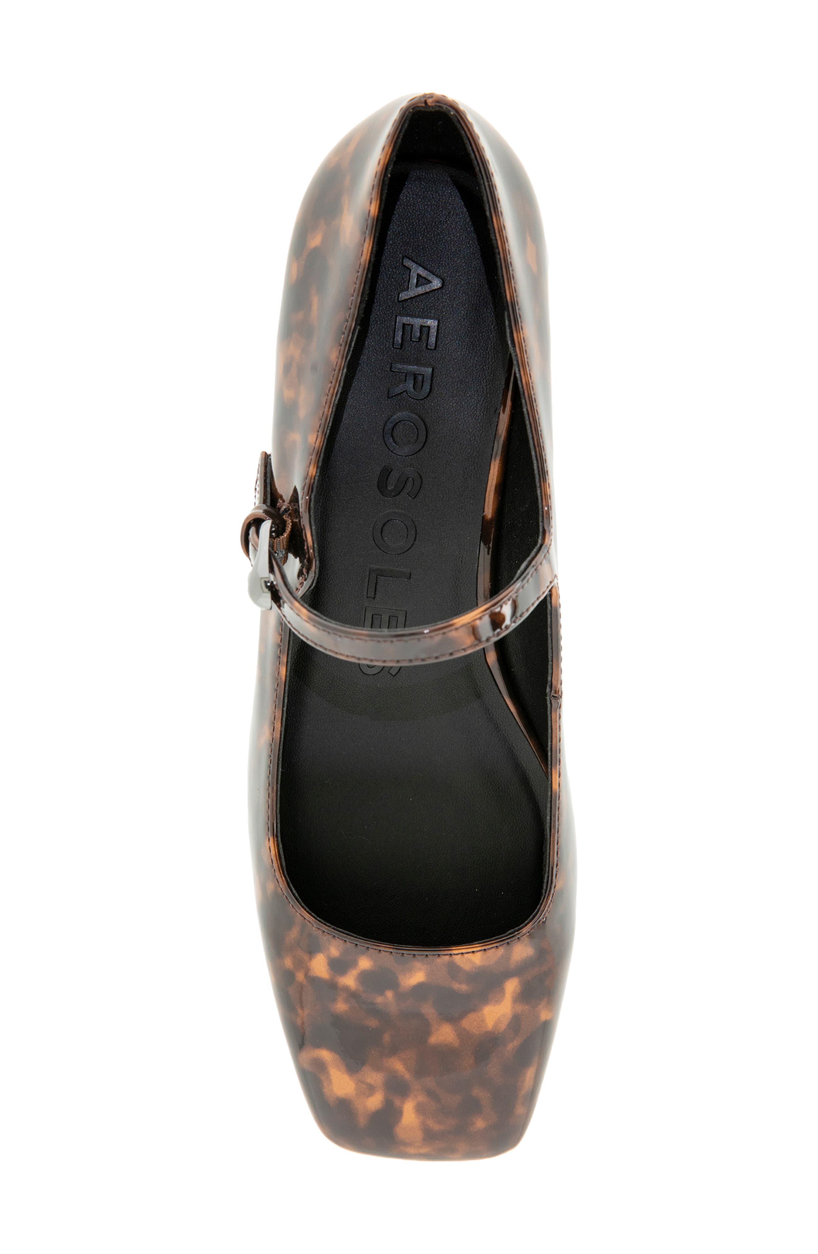Aerosoles Isannah Mary Jane Pump, Alternate, color, Tortoise Patent