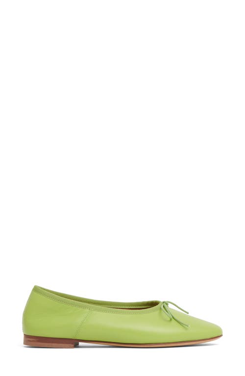 Shop Mansur Gavriel Dream Ballerina Flat In Fern