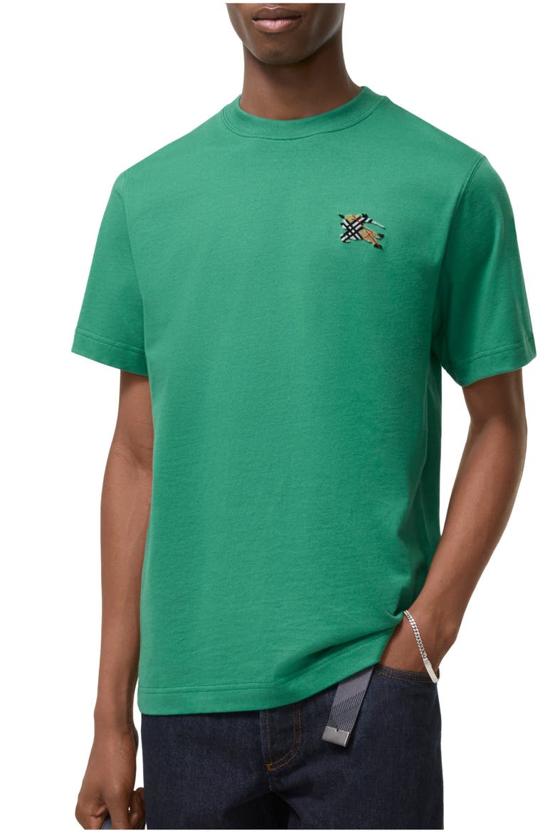 Knight Cotton T-shirt, Main, color, Jade green