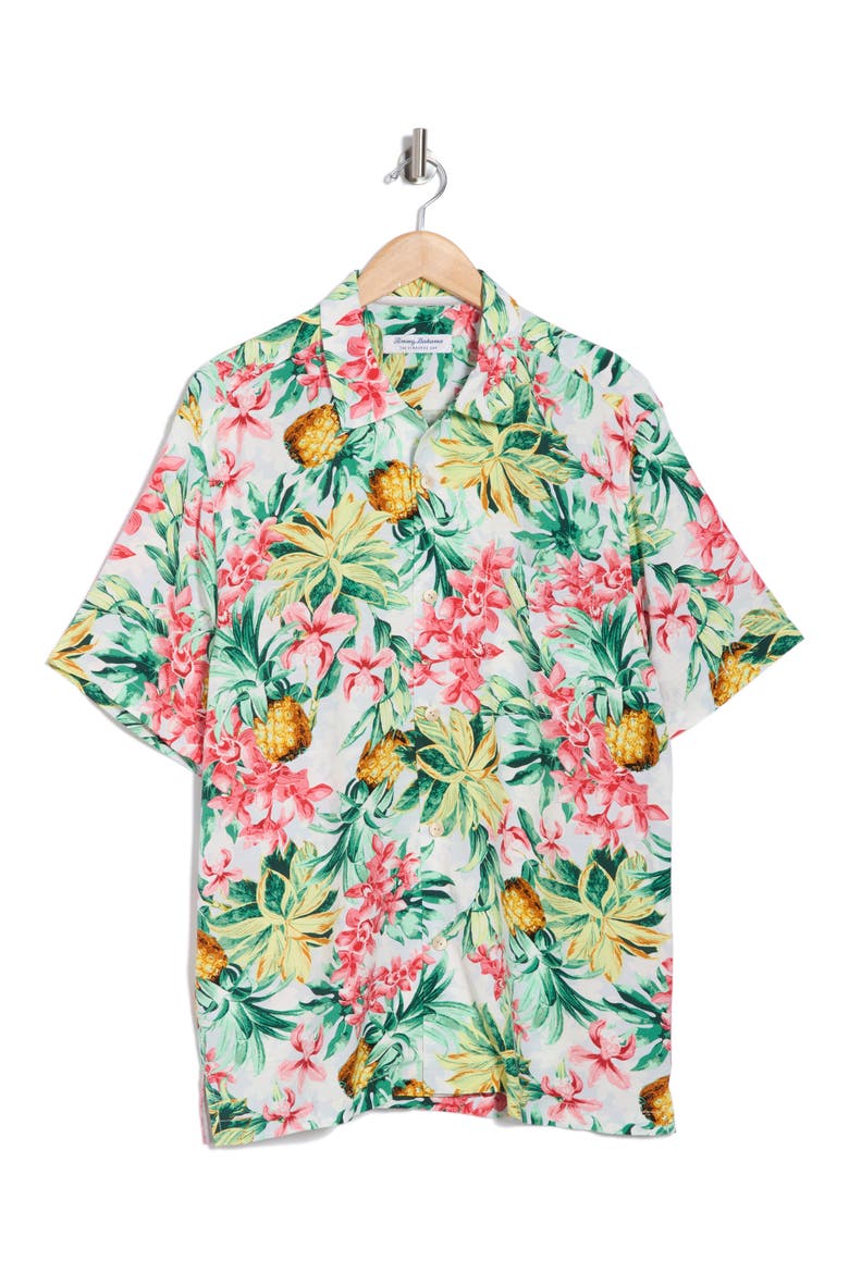 Veracruz Cay Orchid Oasis Lenzing™ EcoVero™ Viscose Button-Up Shirt, Alternate, color, SUMMER GREY MULTI