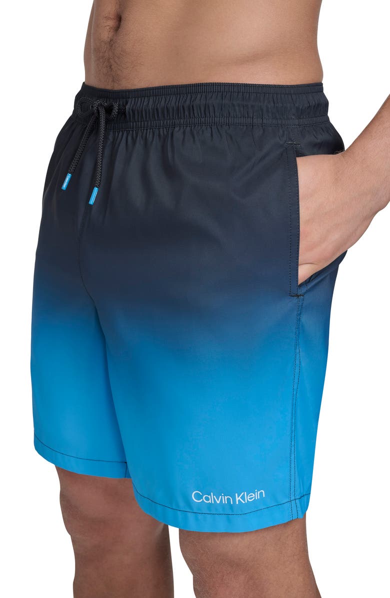 Calvin Klein Sky Gradient Core Volley Swim Trunks, Alternate, color, 