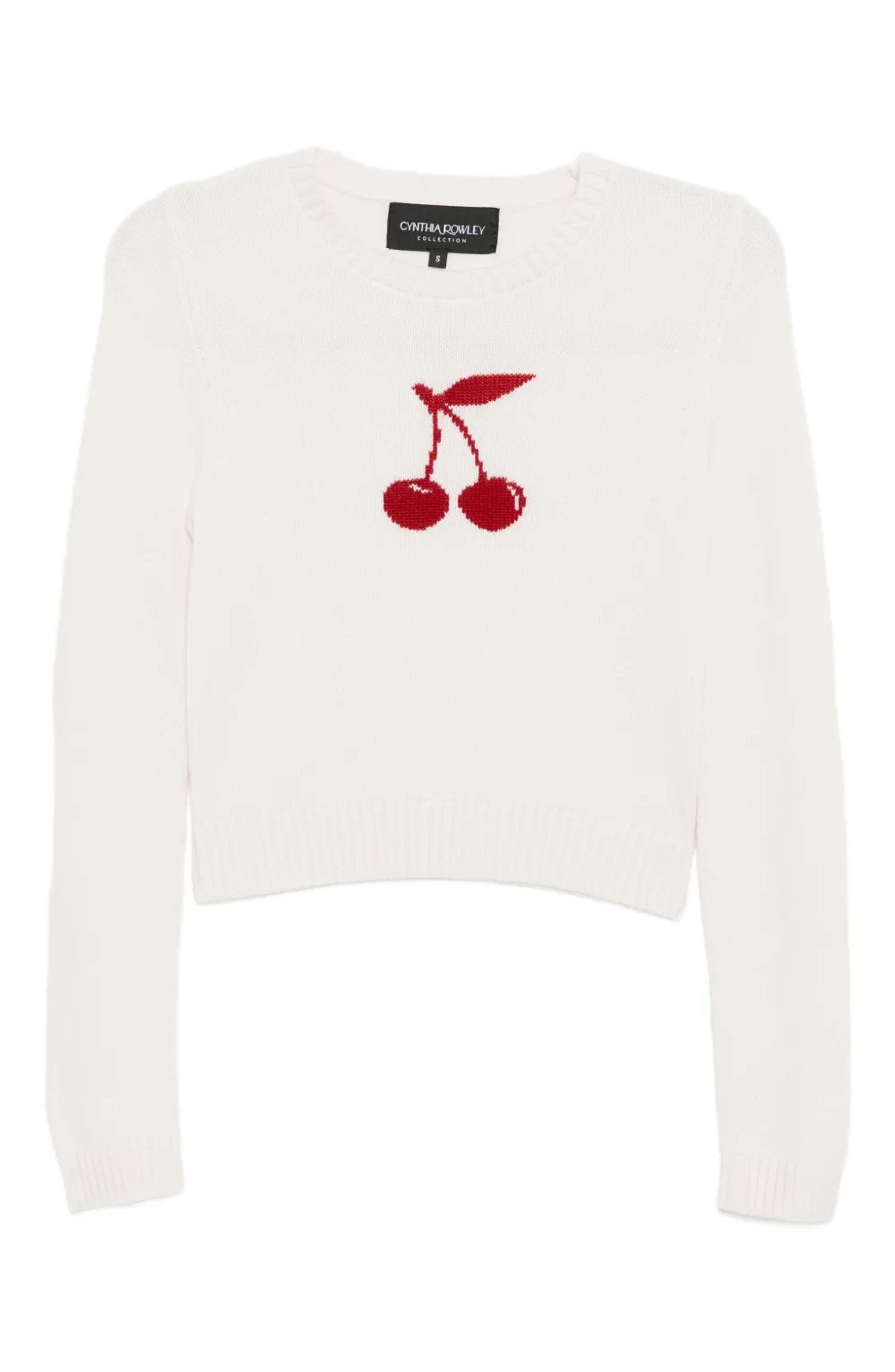 Intarsia Cropped Sweater - image 3