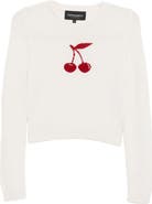 Cynthia Rowley Intarsia Cropped Sweater