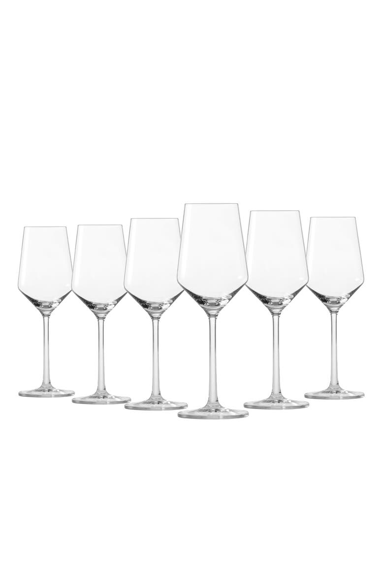 Pure Riesling Set of 6 Wine Glasses, Alternate, color, CLEAR