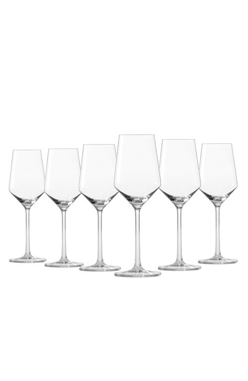 Schott Zwiesel Pure Riesling Set Of 6 Wine Glasses In Clear